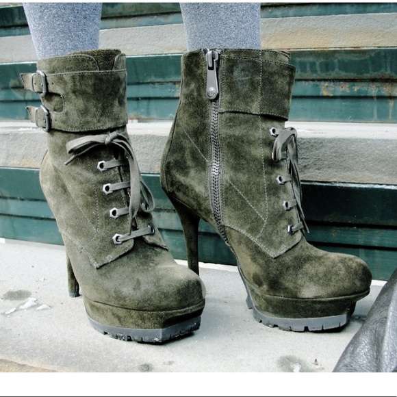 Sam Edelman Vancouver Suede Platform Booties - Picture 2 of 5